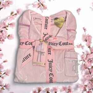 Juicy Couture Pink Top, Pants, Shorts 3 Pc PJ Sleepwear Gift Set Sz L